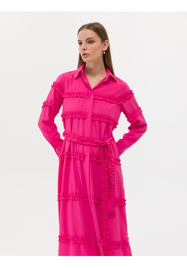 Pierre Cardin Kadın Fuşya Elbise Dokuma 50262953-vr023 Fuşya