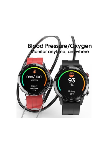 Geeksen L16 Ip68 Su Geçirmez Çağrı Hatırlatıcısı Kalp Atış Hızı Monitörü Kan B Akıllı Saat (İthalatçı Garantili)