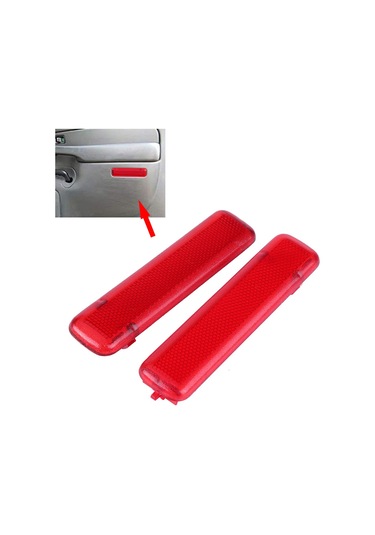 Yaozixa Chevrolet Gmc İçin Yedek Kapı Panel Reflektörü - Oe 15183155/15183156, Direk Değişim, Kaliteli Plastik, Kırmızı