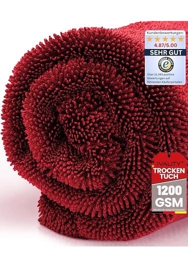 Tomahawk Mikrofiber Araba Temizleme Havlusu Çift Taraflı 1200 Gsm Premium Araç Bakım Ultra Emici 50x80
