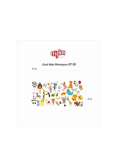 Çocuk Odası Sticker Seti B