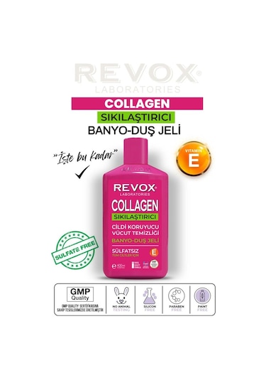 Revox Collagen Cildi Sıkılaştırıcı Sülfatsız Banyo Ve Duş Jeli 400 ML