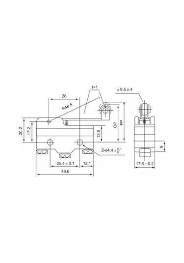 Cntd Cm-1703 Makarali Uzun Palet Mikro Switch