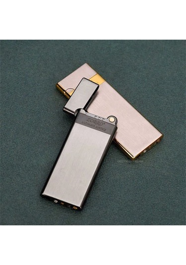 Zorro Ultra İnce Gazlı Slim Çakmak Gümüş Bronz