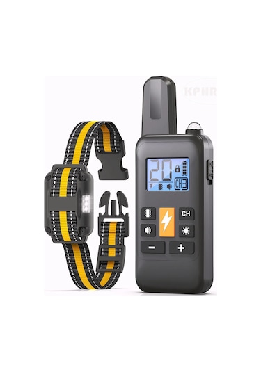 Zilinn Büyük Köpek Eğitim Tasması, Elektrik Şoku, Uzaktan Kumandalı E-yaka, 4 Eğitim Modu, Bip, Titreşim