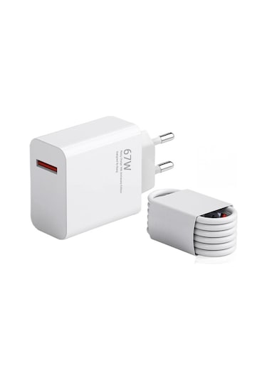Xiaomi Turbo 67W 6A Hızlı Şarj Cihazı + A6 Kablo