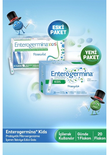 Enterogermina Kids Probiyotik 20 Flakon