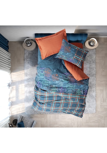Cotton Box Genç Odası Tek Kişilik Nevresim Takımı Pleds Tarçın