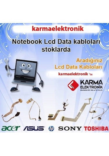 Dc02c00lz00 Hp Pavilion Gaming 15-dk2xx Serisi Lcd Data Kablosu V2 40 Pin / Ldc687v2