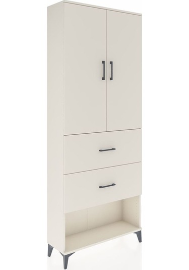 Arges Dolap 2 Raflı 2 Çekmeceli 2 Kapaklı 88x30x221 Aytaşı-ay... Aytaşı