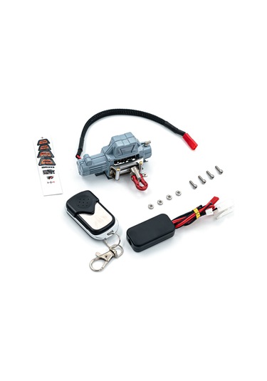 Honmex Rc Araçları İçin Evrensel Alüminyum Geri Çekme Kiti Tamiya Şarj Soketi - Gri, 5-7.4v, Trx-4/scx10 Uyumlu