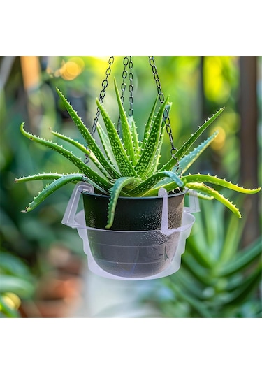 15 Adet Askılı Bitki Su Tutucu-8 İnç Şeffaf Plastik Bitki