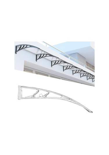 Suntek Vidalı Tente Braketi Güneş Yağmur Kapağı Destek Beyaz