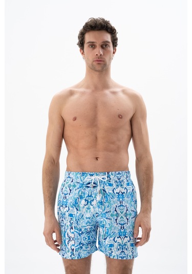 Arma Erkek Regular Fit Çok Renkli Mayo Deniz Şortu Y25525278001 Mavi