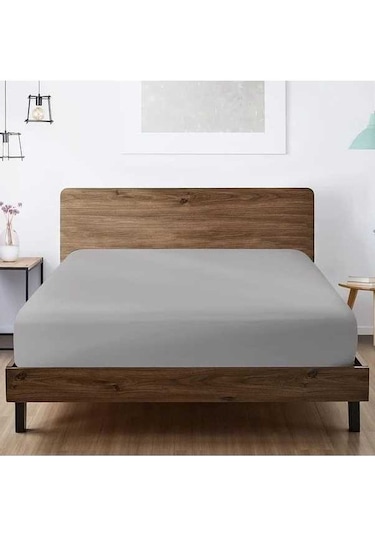 Trendooze Yumuşak Nefes Alabilir Yatak Çarşafı Açık Gri Twin Boyut Gaojunshop01 Açık Gri