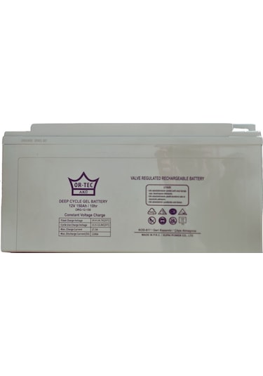 Ortec 12v 150ah Jel Akü Solar Sistem Aküsü