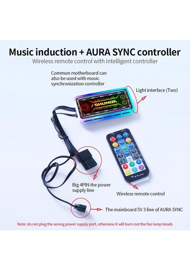 Didadodo 12cm Rgb Soğutma Fanı - Sessiz Hidrolik Yatak, Aura Sync, 1200 Rpm Beyaz Beyaz