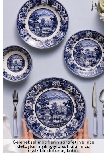 Karaca  Old Town 24 Parça 6 Kişilik Yemek Takımı