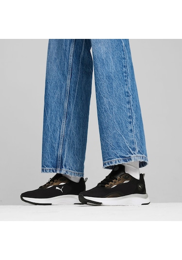 Puma Puma SOFTRIDE Orla Metallic Dream Kadın  Siyah Sneaker