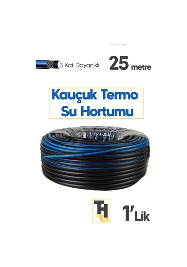 1" Termo Hortum Isıya Ve Basınca Dayanıklı Esnek Hortum 25 Metre