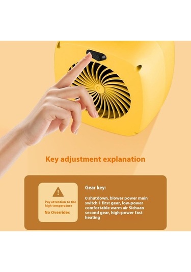 Dm Mini Masaüstü Isıtıcı 2 Dişli Ayarlanabilir 500w Taşınabilir Elektrikli Uzay Isıtıcı Ev Ofis Ab Tak
