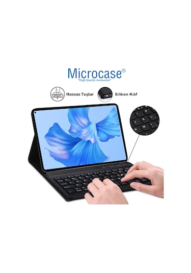 Huawei Uyumlu Matepad 11.5 Bluetooth Klavye Ve Mouse +standlı Kılıf-bkk6
