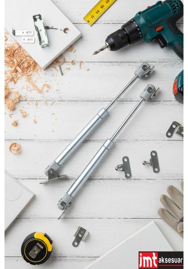 Imt Aksesuar 2 Adet Dolap Amortisörü Gazlı Piston Kapak Hidroliği 100n