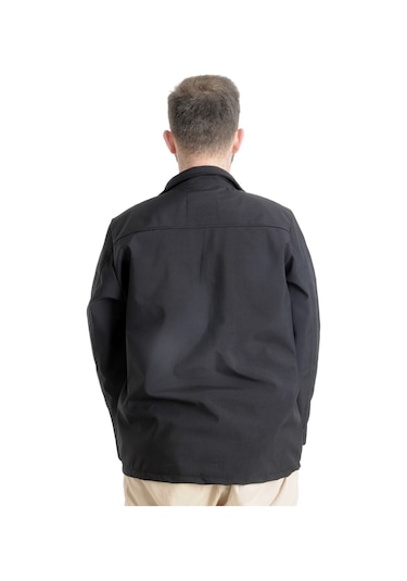 Mode Xl Büyük Beden Erkek Mont Basic Waterproof 21232 Siyah 001