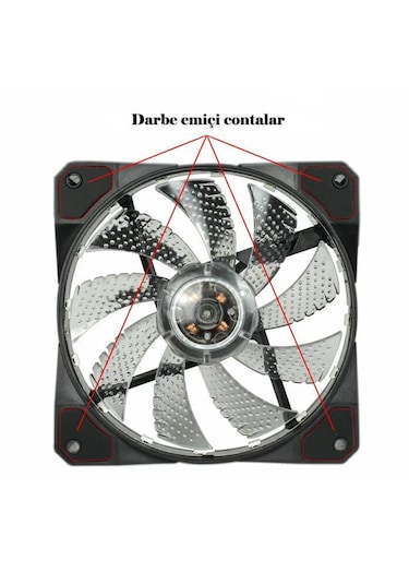 Coolmoon 12 Cm. 3d 15 Led Rgb Renkli Sessiz Işıklı Kasa Fanı