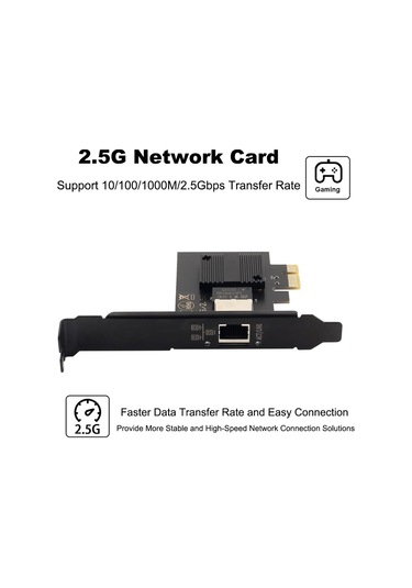 Pcıe Gigabit Ağ Kartı Intel I226 İçin Rj45 2.5 Gb Ethernet Ağ