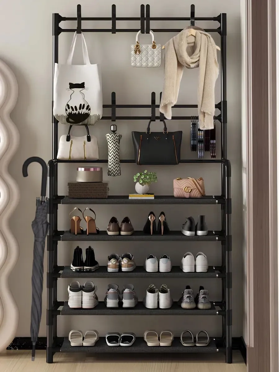 Bırds And Fısh Giriş İçin Askılı Metal Ayakkabılık 234146564 Siyah