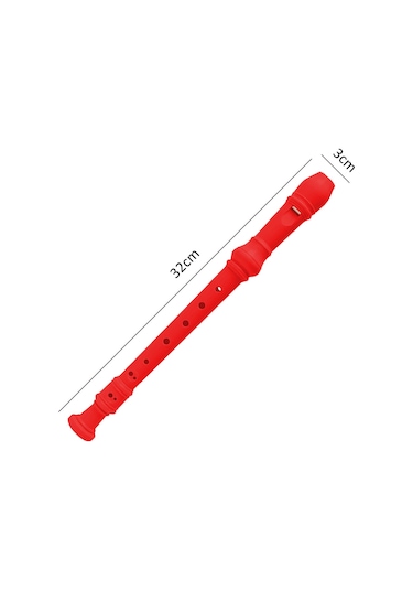 Jwin Jf-01 Blok Flüt - Kırmızı