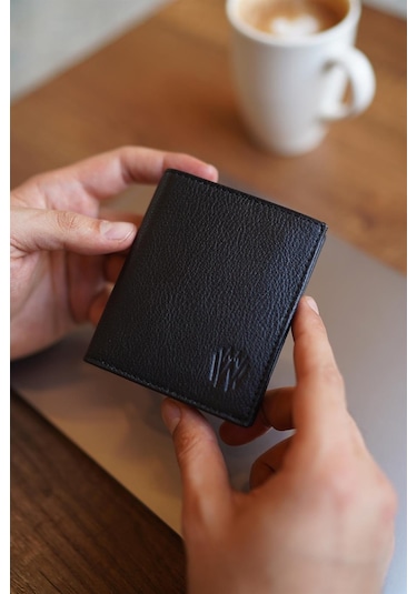 Bayderi Lisande Kibar Hakiki Deri Erkek Cüzdanı - Siyah