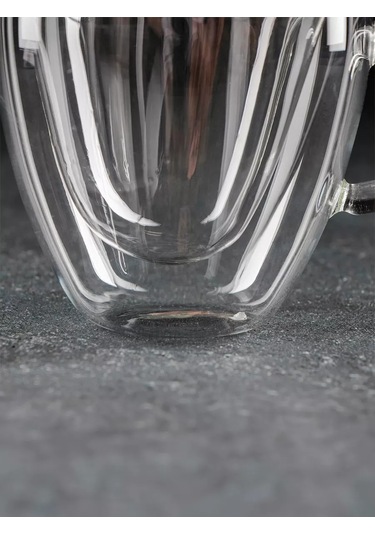 Magistro Çift Tabanlı Cam Bardak Kalp 150 Ml 177212092 Beyaz