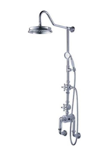 Bocchi Burlington Duş Bataryalı Ve El Duşu Setli Duş Kolonu 1004-0031 Krom