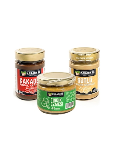 Karadere Fındık Süper Üçlü 950 G