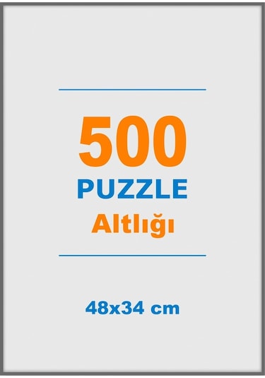 500 Parçalık Puzzle Altlığı - 48x34 Cm Beyaz Puzzle Alt Tablası