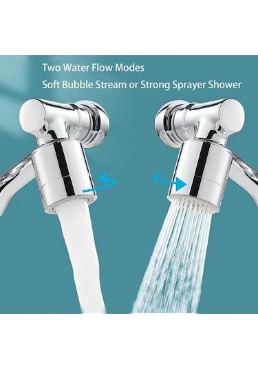 Jms 1440 Dönebilen Musluk Püskürtme Kafası Havalandırıcı Fıskiye Memesi Mutfak Musluğu Tek Derece