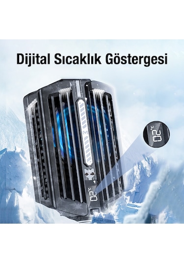Memo Dl10 Dijital Gösterge 2000mah Powerbankli Telefon Soğutucu