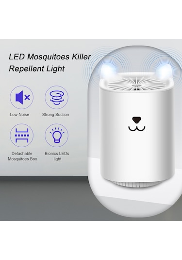 Shineyee Siyah Usb Beslemeli 5v 5w Led Uv Işıkli Photokatalitik Kompakt Mus Musu Katil Lambası