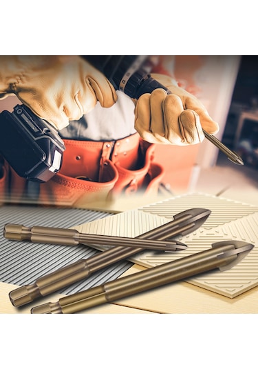 Fosenze Çelik Karbür Matkap Ucu Seti, Cam, Seramik, Duvar, Ahşap Delme İçin Çok Amaçlı 5'li 3-4-5-6-7mm Delme Aleti Seti