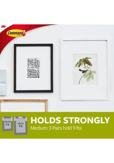3M Command 17201 Orta Boy Resim Asma Şerit Cırt Bantları