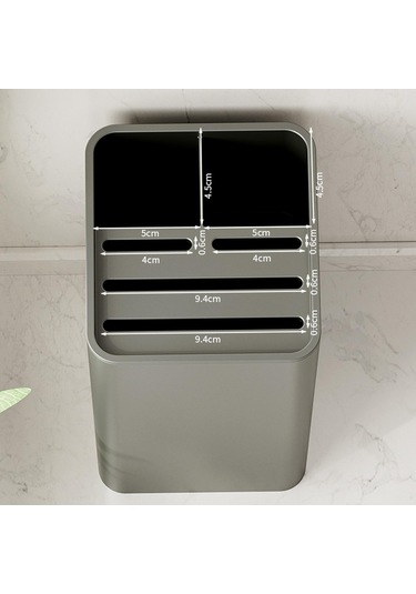 Suntek Magideal Mutfak Düzenleyici Tutucu Depolama Gümüş Kutusu Gri