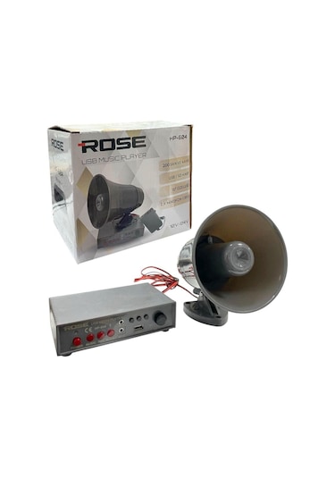 Rose Hp-604 Pazarcı Anfi Seti Usb Girişli-ses Kayıtlı-mikrofonlu