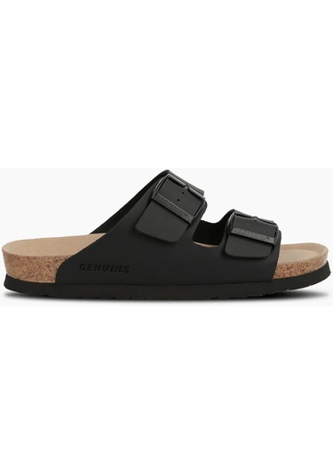 Terlik Erkek Hawaıı G104363 Genuins Vegan Black Vegan Black Siyah