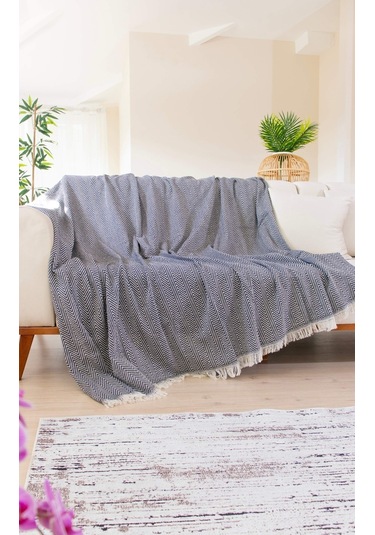 Tabu Home Dokuma Cozy Comfort Siyah Koltuk Örtüsü