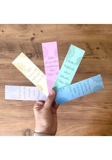 5 Adet Ayetler Kitap Ayracı 155x45 Mm