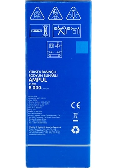 Bdy 110W 130V 8000Lm 2200K E27 Elips Sodyum Buharlı Ampul