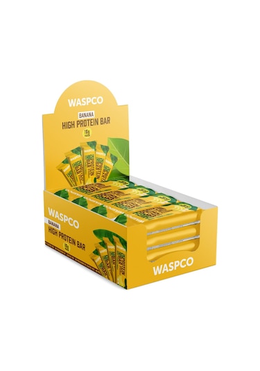 Waspco Co Yüksek Protein Bar - Muzlu 50g X 12 Adet