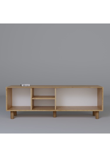 Bohem Serisi Natura Ceviz-meşe Pvc Hasır Desen Tv Ünitesi Safir Meşe